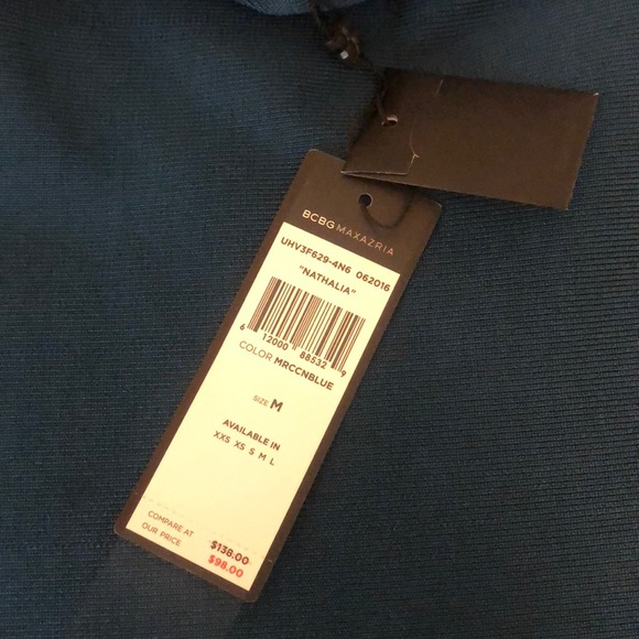 Moroccan Blue BCBG Maxazria Bandage Skirt - Picture 2 of 4